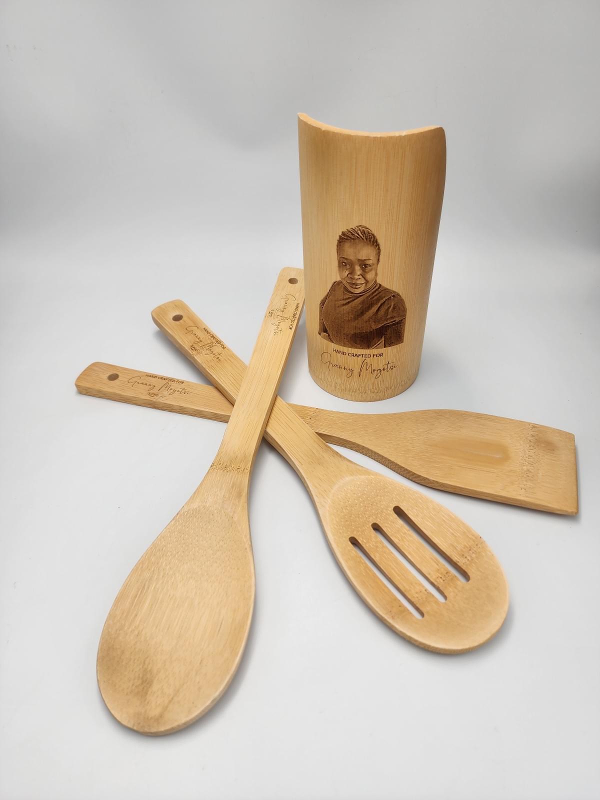 Bamboo Utensils Set.