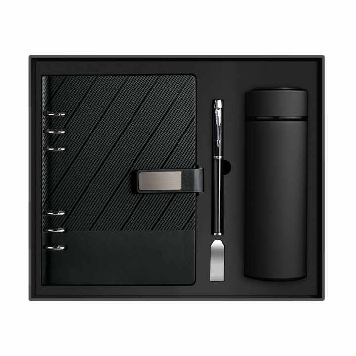 Premium Diary + Pen + 16GB USB +Smart Bottle with LED temperature display Gift Box