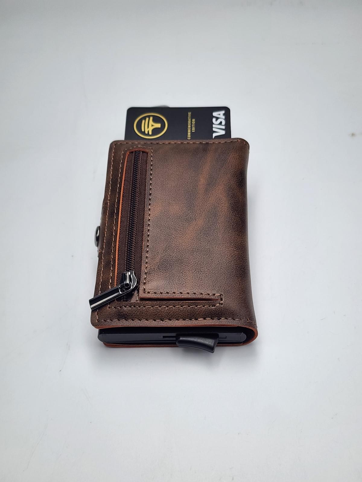 Prestige PU Leather RFID Pop-Up Wallet.