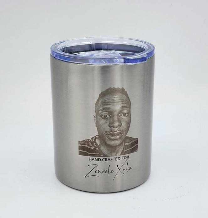 Personalised Whiskey tumbler.
