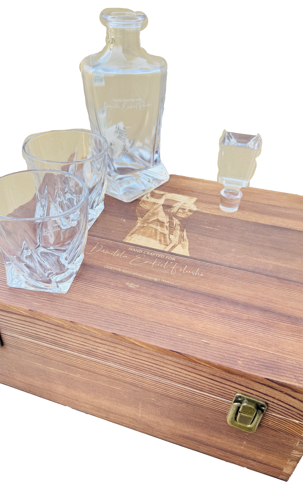 Double Glass with Decanter Premium Whiskey Set