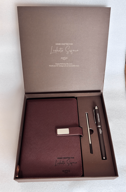 Diary + Pen Personalised Gift Set