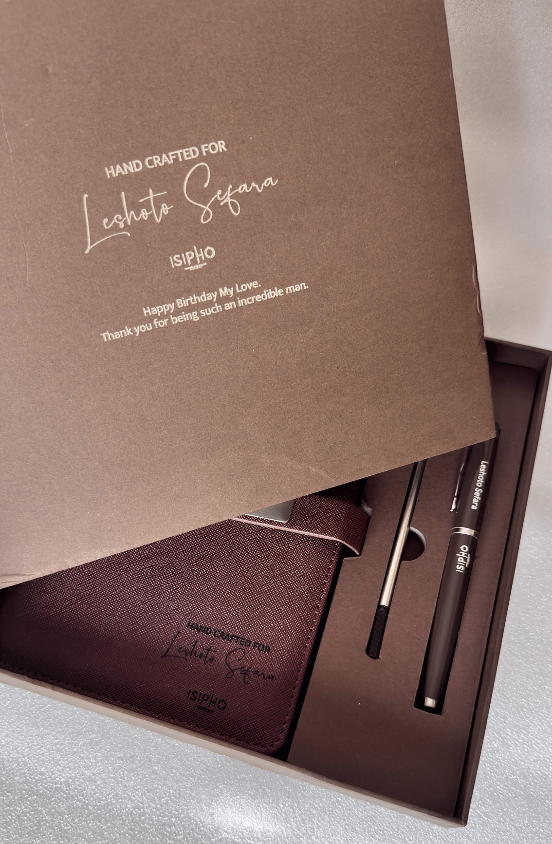 Diary + Pen Personalised Gift Set