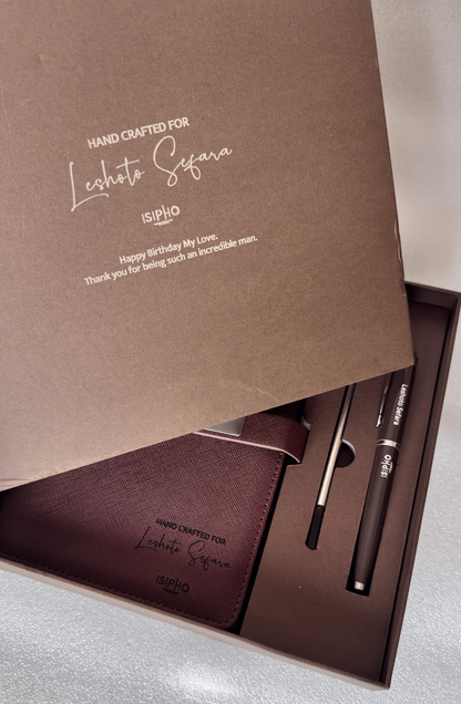 Diary + Pen Personalised Gift Set