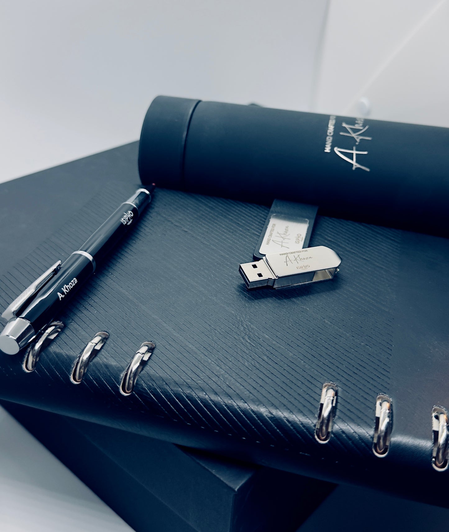 Premium Diary + Pen + 16GB USB +Smart Bottle with LED temperature display Gift Box