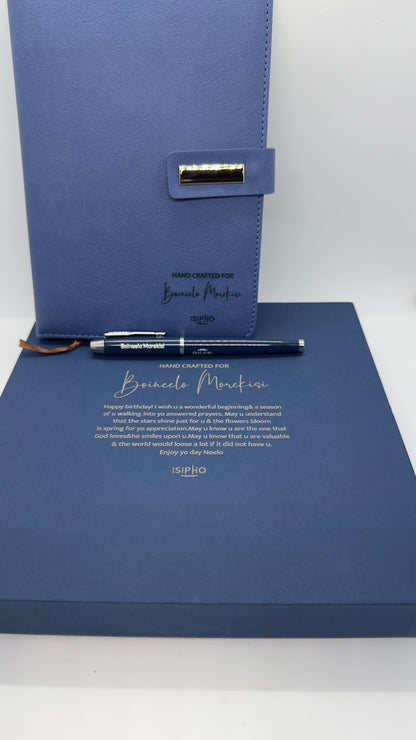 Diary + Pen Personalised Gift Set