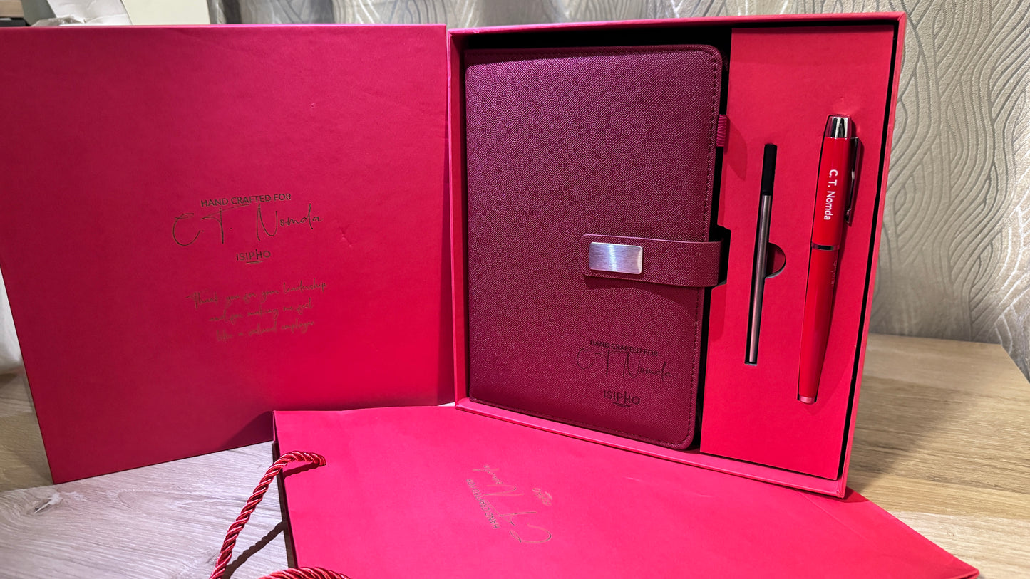 Diary + Pen Personalised Gift Set