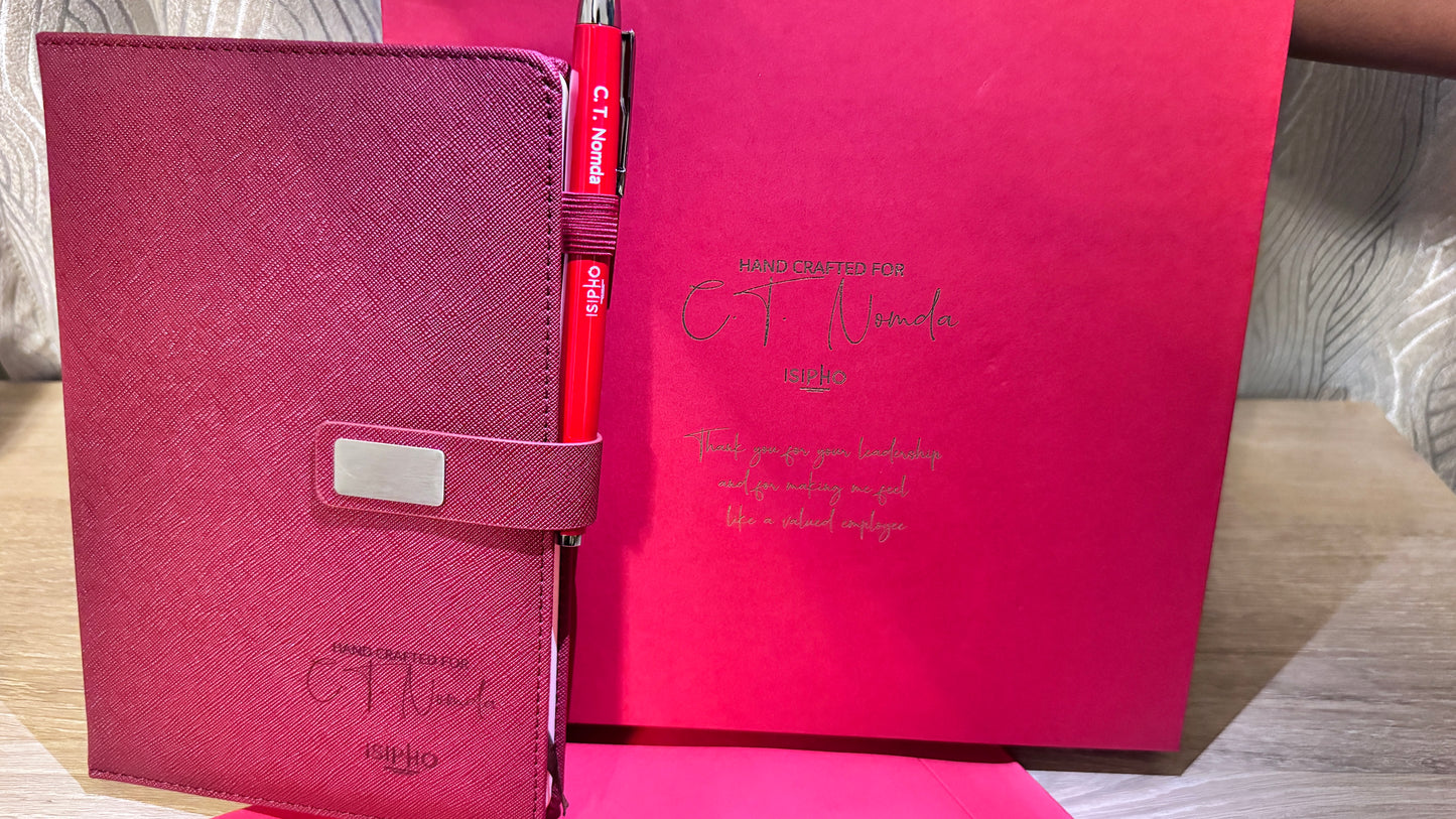 Diary + Pen Personalised Gift Set