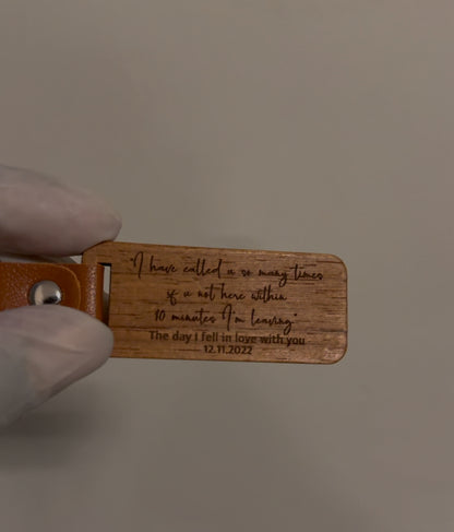 Wooden Keyring