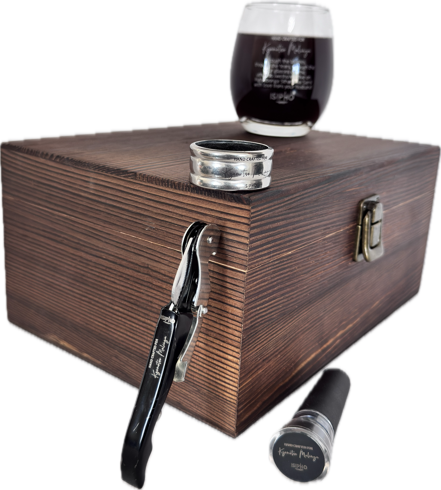 Double Stemless Wine Glass Premium Set