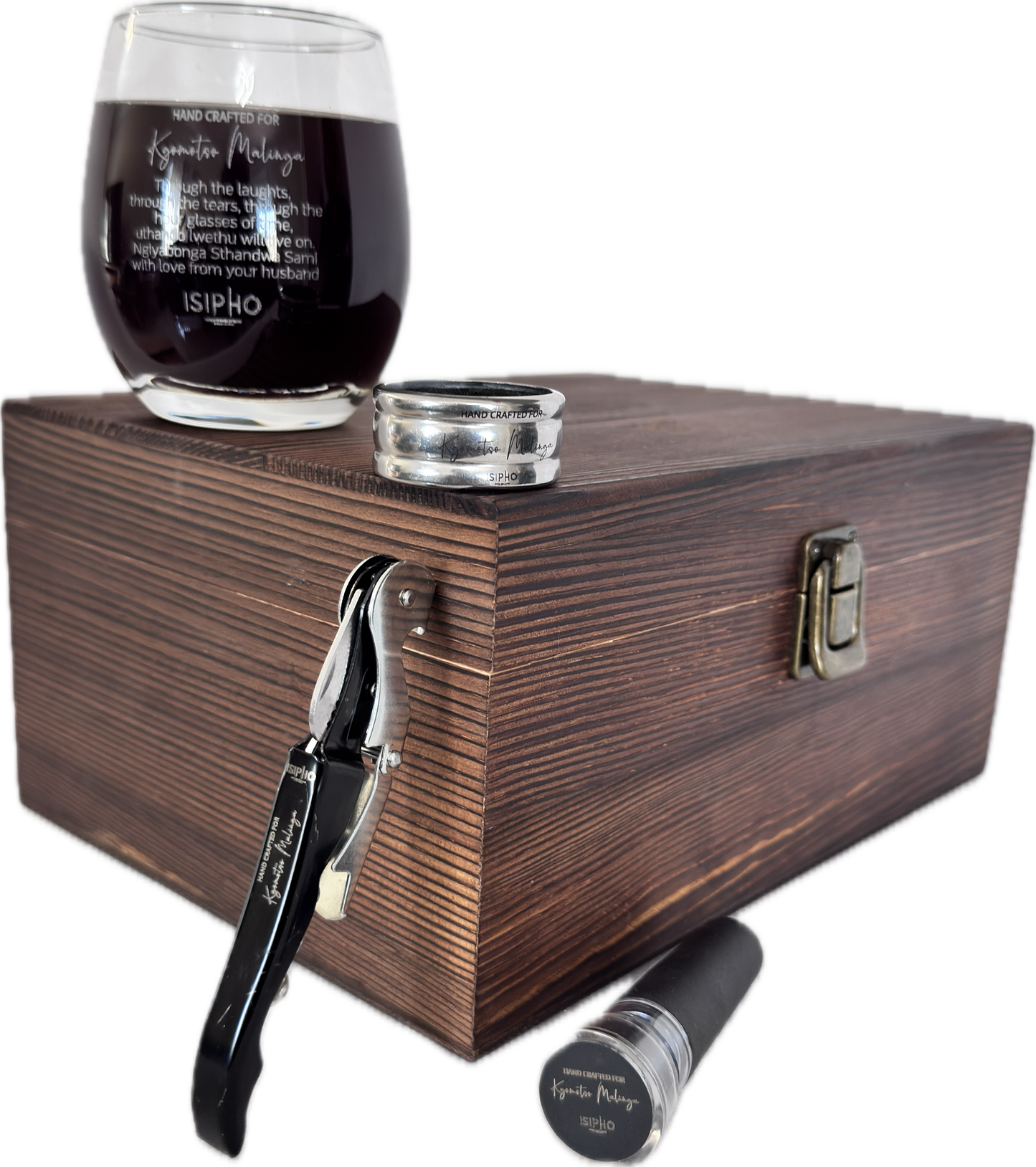 Double Stemless Wine Glass Premium Set