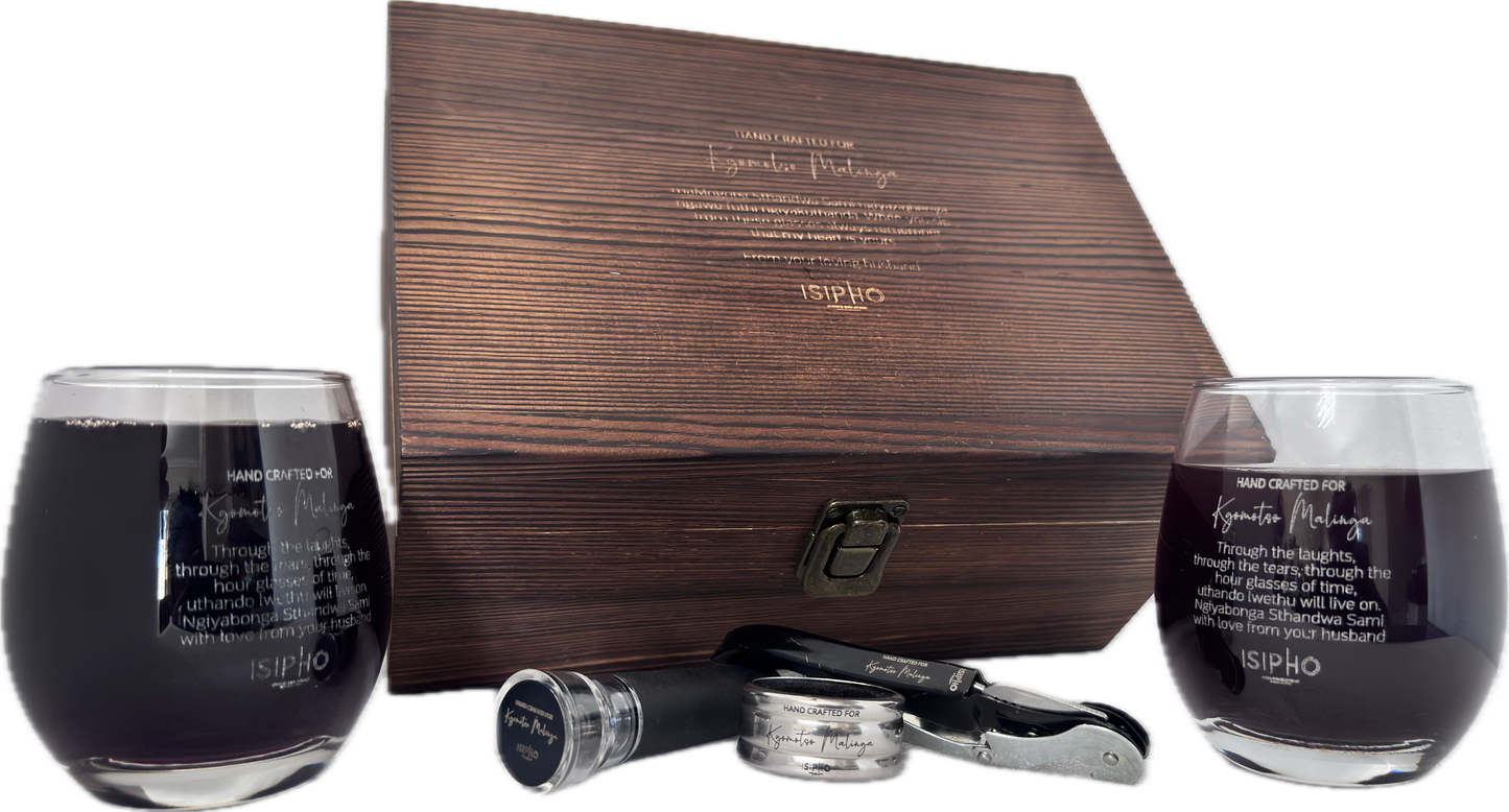Double Stemless Wine Glass Premium Set