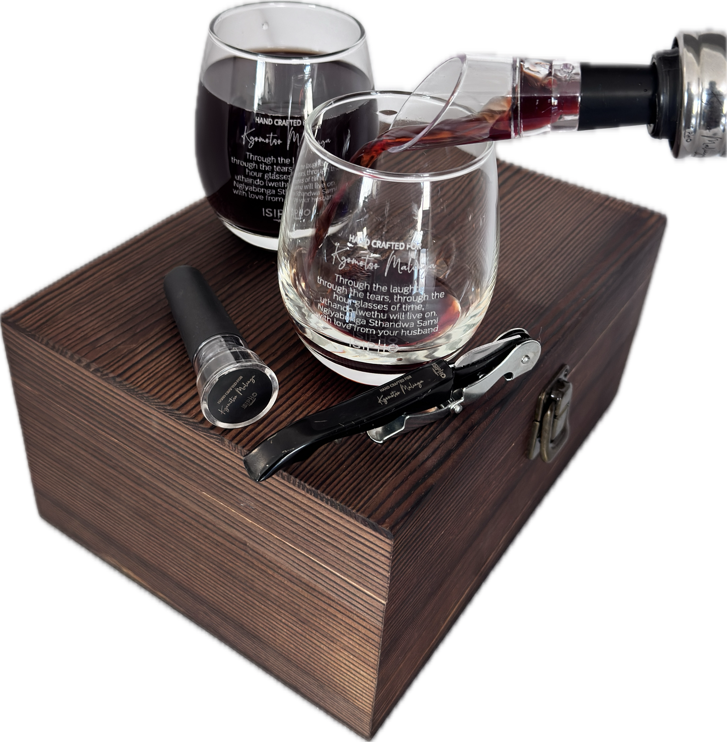 Double Stemless Wine Glass Premium Set