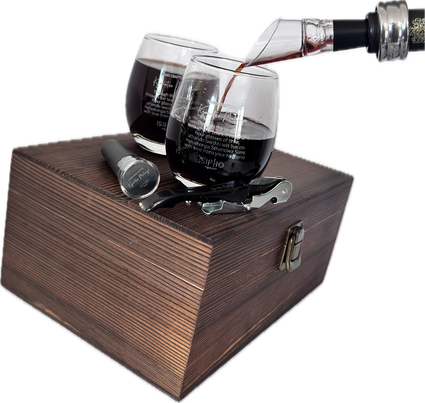 Double Stemless Wine Glass Premium Set