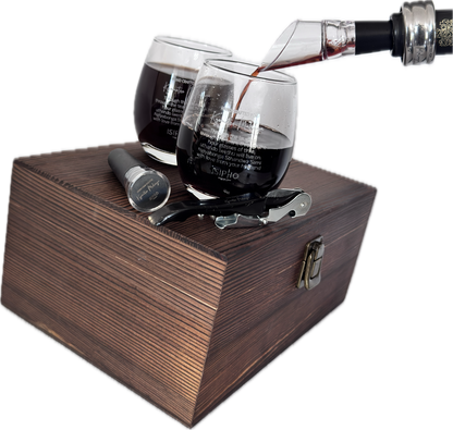 Double Stemless Wine Glass Premium Set