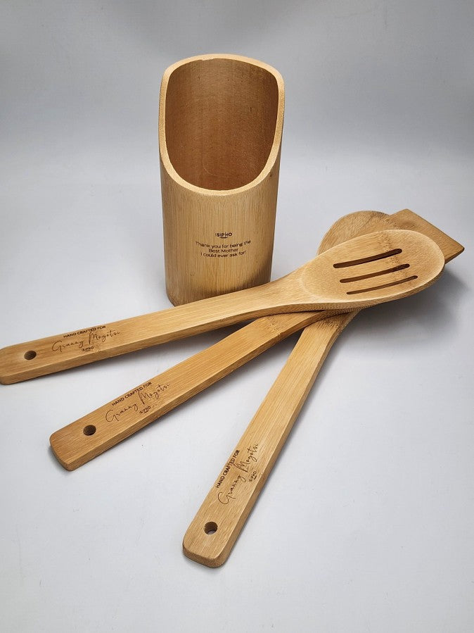 Bamboo Utensils Set