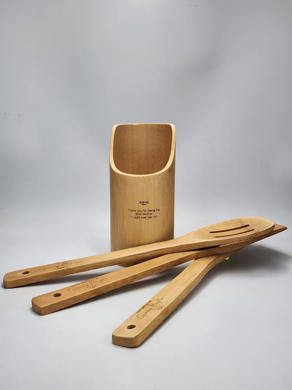 Bamboo Utensils Set