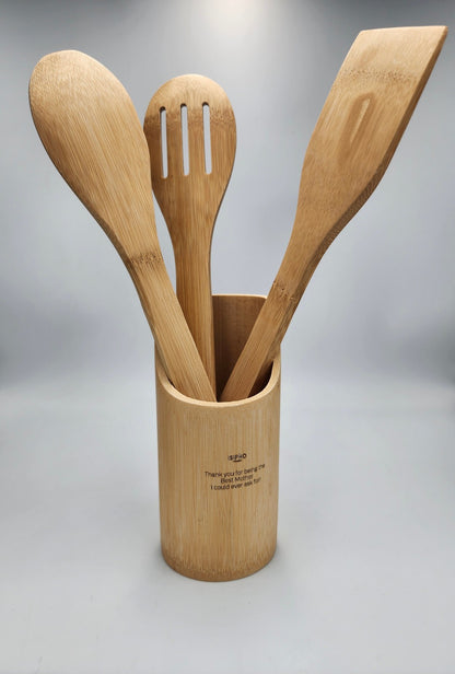 Bamboo Utensils Set