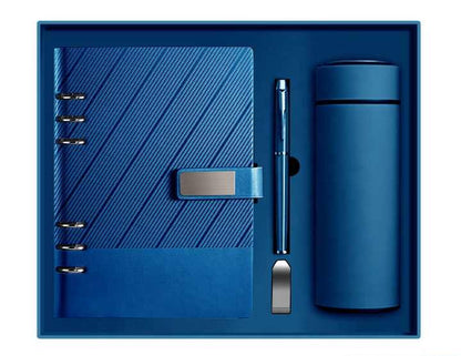 Premium Diary + Pen + 16GB USB +Smart Bottle with LED temperature display Gift Box