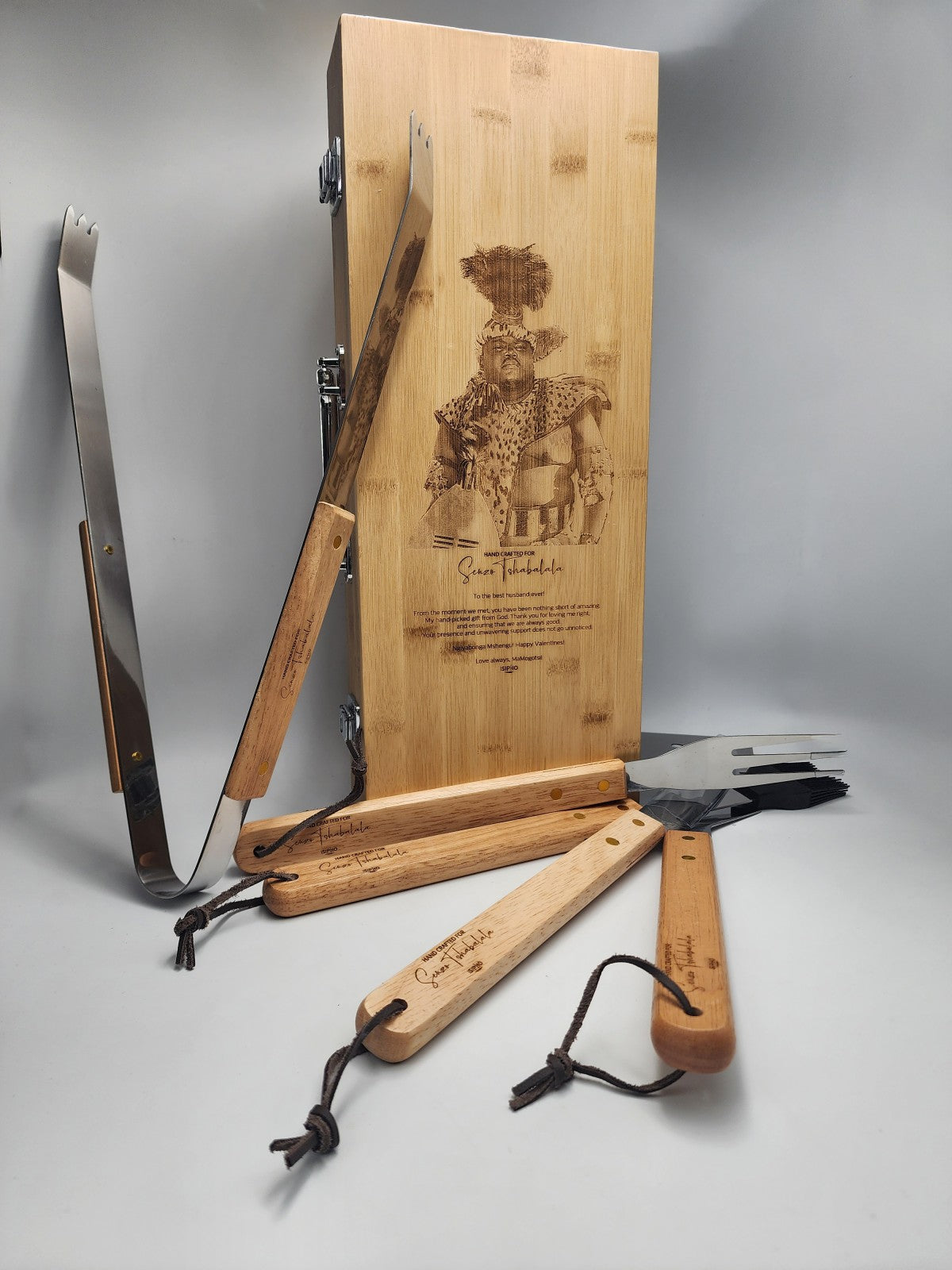 Premium Bamboo Braai Tool Set