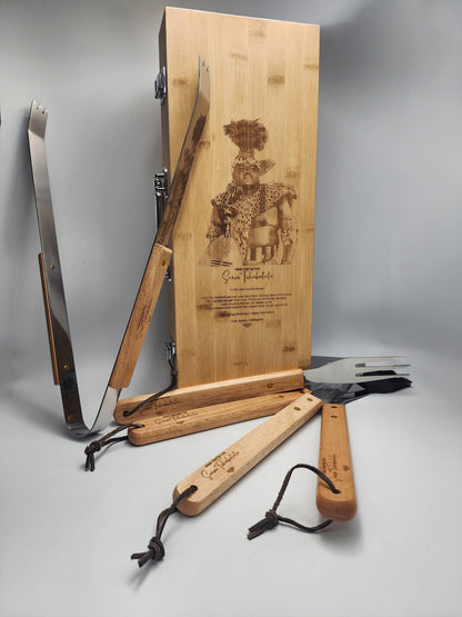 Premium Bamboo Braai Tool Set