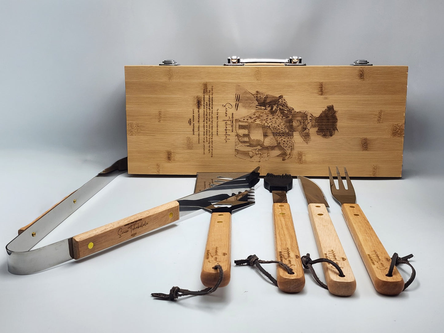 Premium Bamboo Braai Tool Set