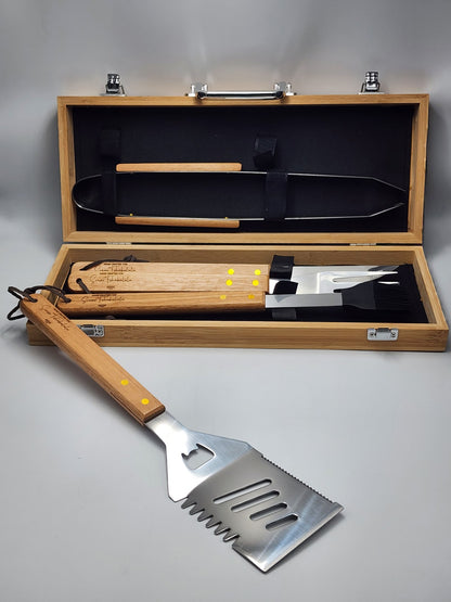 Premium Bamboo Braai Tool Set