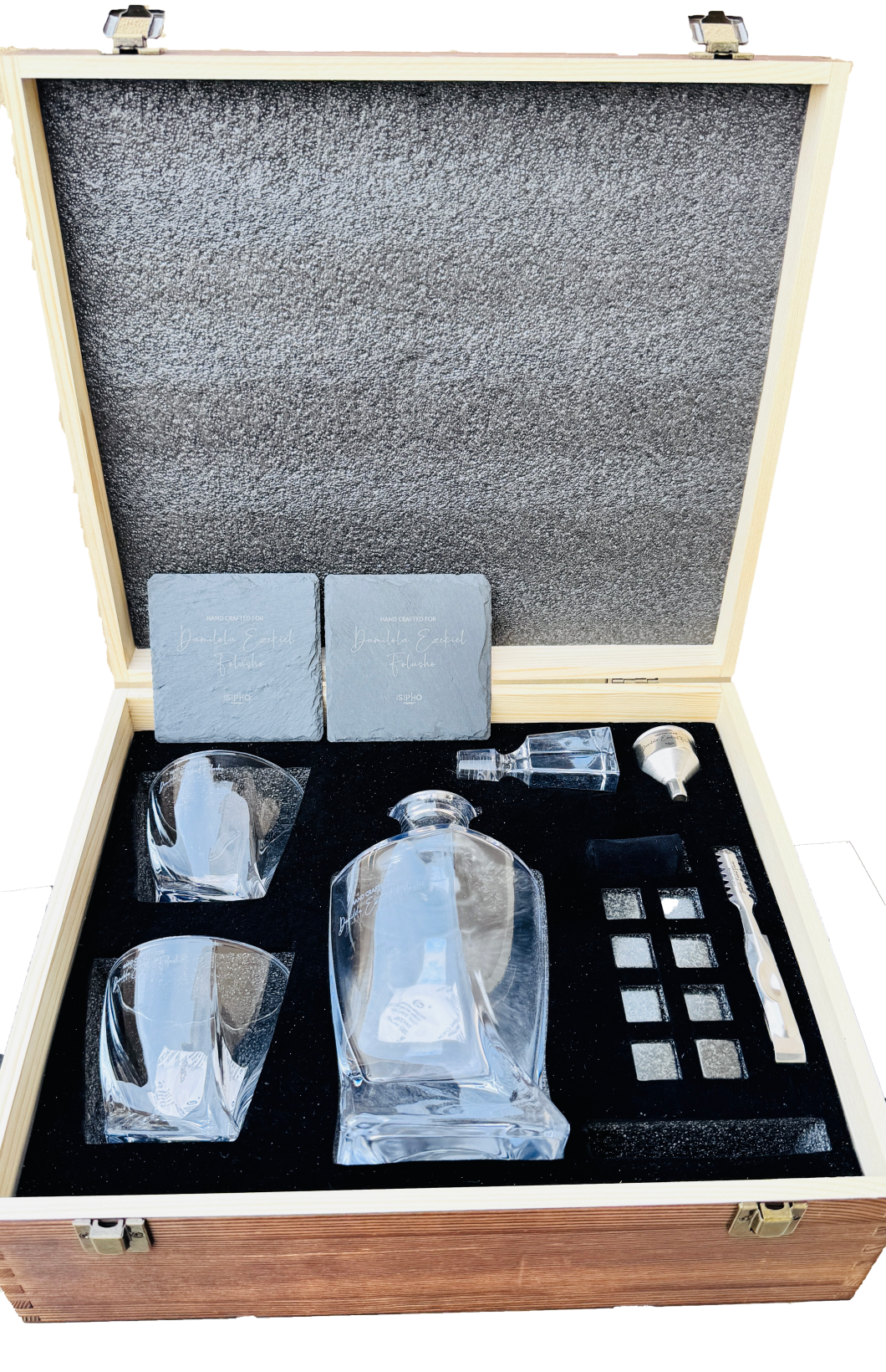 Double Glass with Decanter Premium Whiskey Set