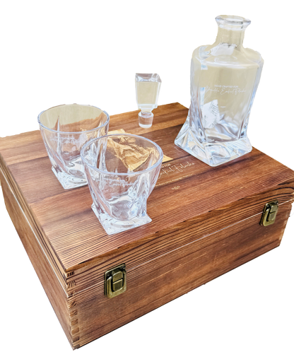 Double Glass with Decanter Premium Whiskey Set