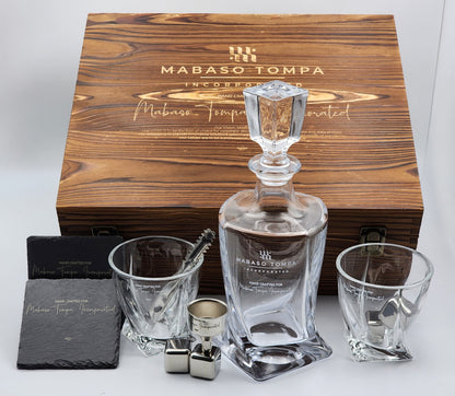 Double Glass with Decanter Premium Set