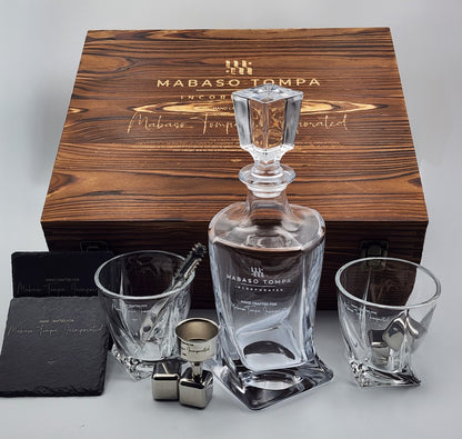Double Glass with Decanter Premium Set