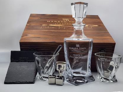 Double Glass with Decanter Premium Set