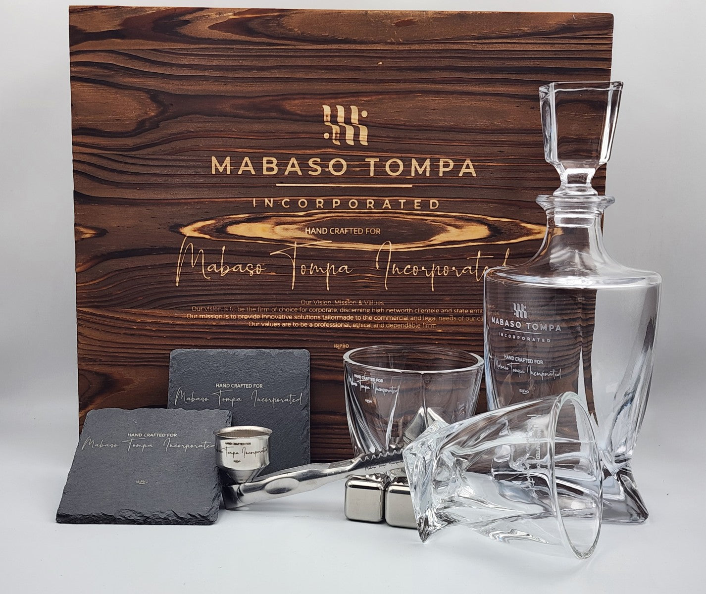 Double Glass with Decanter Premium Set