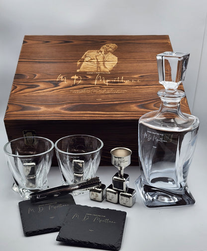 Double Glass with Decanter Premium Set