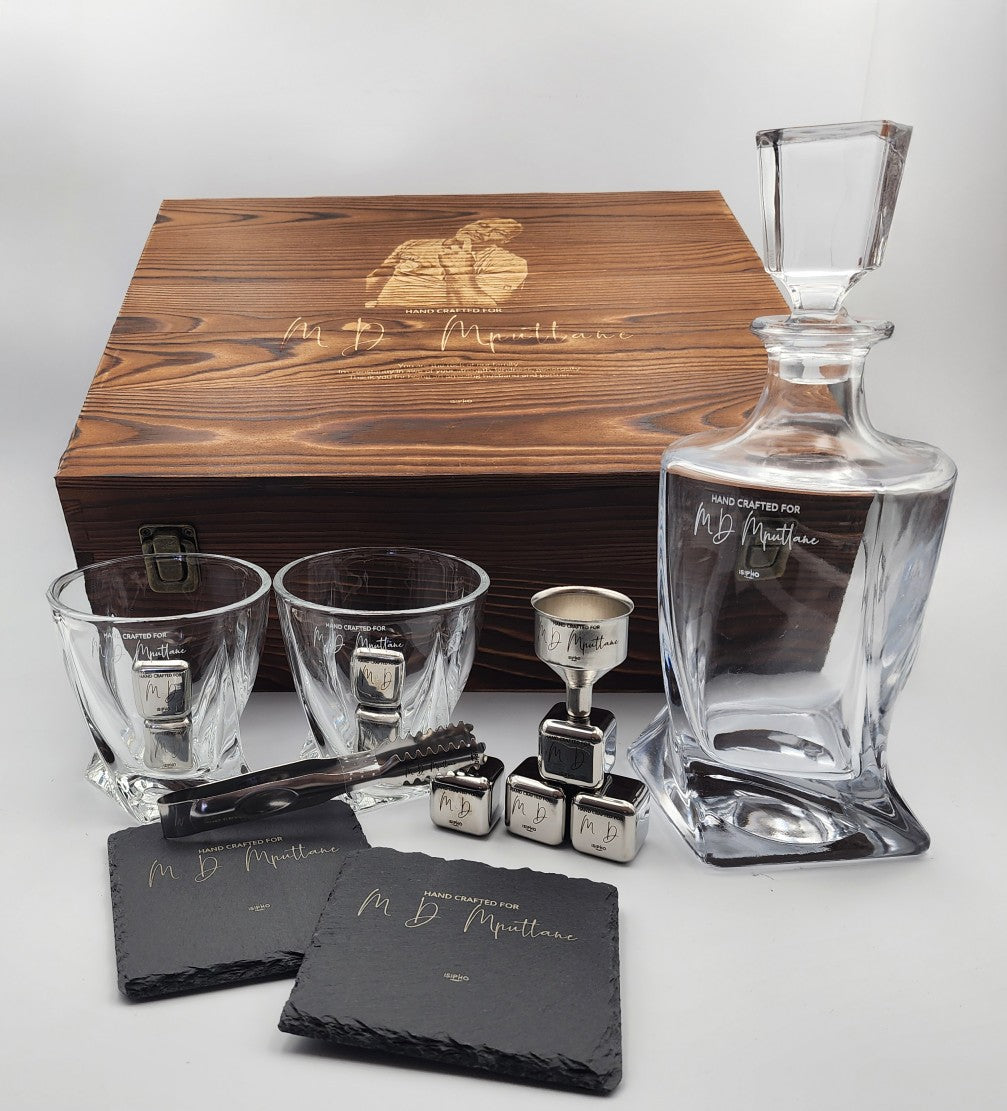 Double Glass with Decanter Premium Set