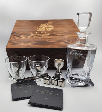 Double Glass with Decanter Premium Set