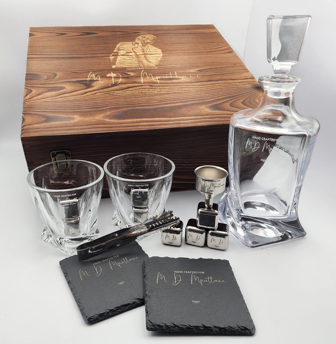Double Glass with Decanter Premium Set
