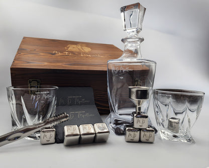 Double Glass with Decanter Premium Set