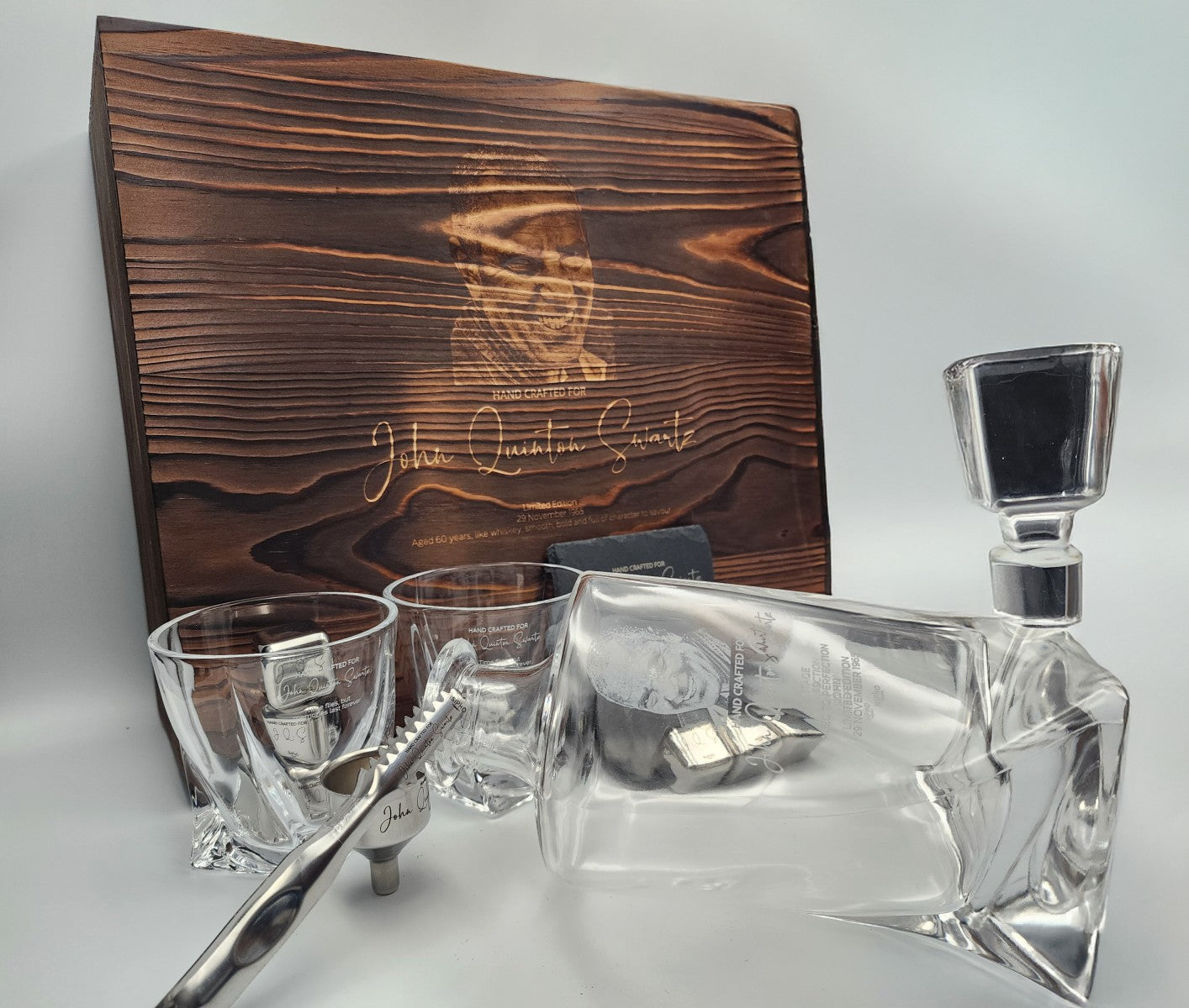 Double Glass with Decanter Premium Set
