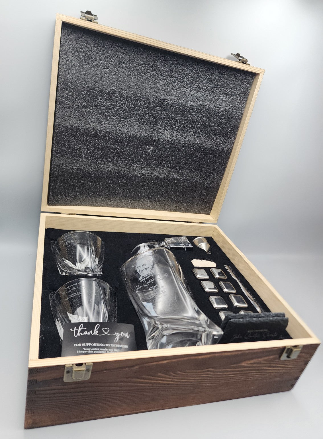 Double Glass with Decanter Premium Set