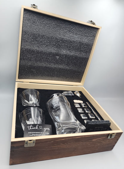 Double Glass with Decanter Premium Set