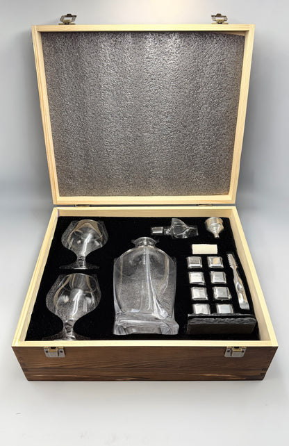 Double Glass with Decanter Premium Set