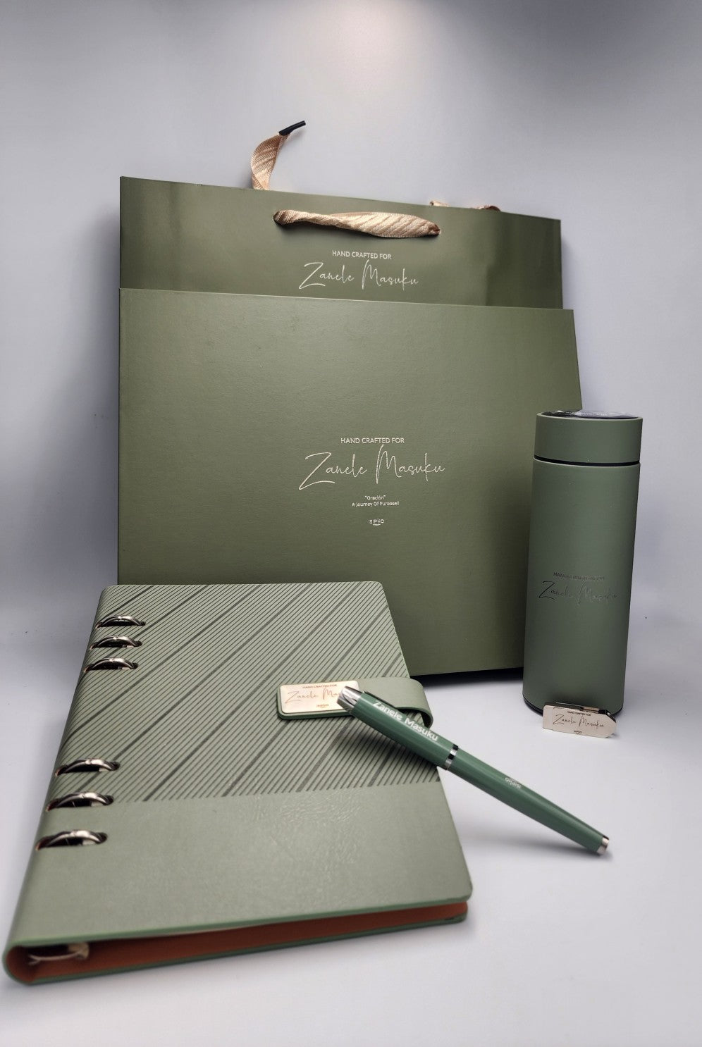 Premium Diary + Pen + 16GB USB +Smart Bottle with LED temperature display Gift Box