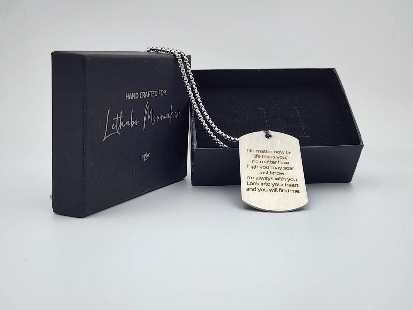 Dog Tag Necklace.