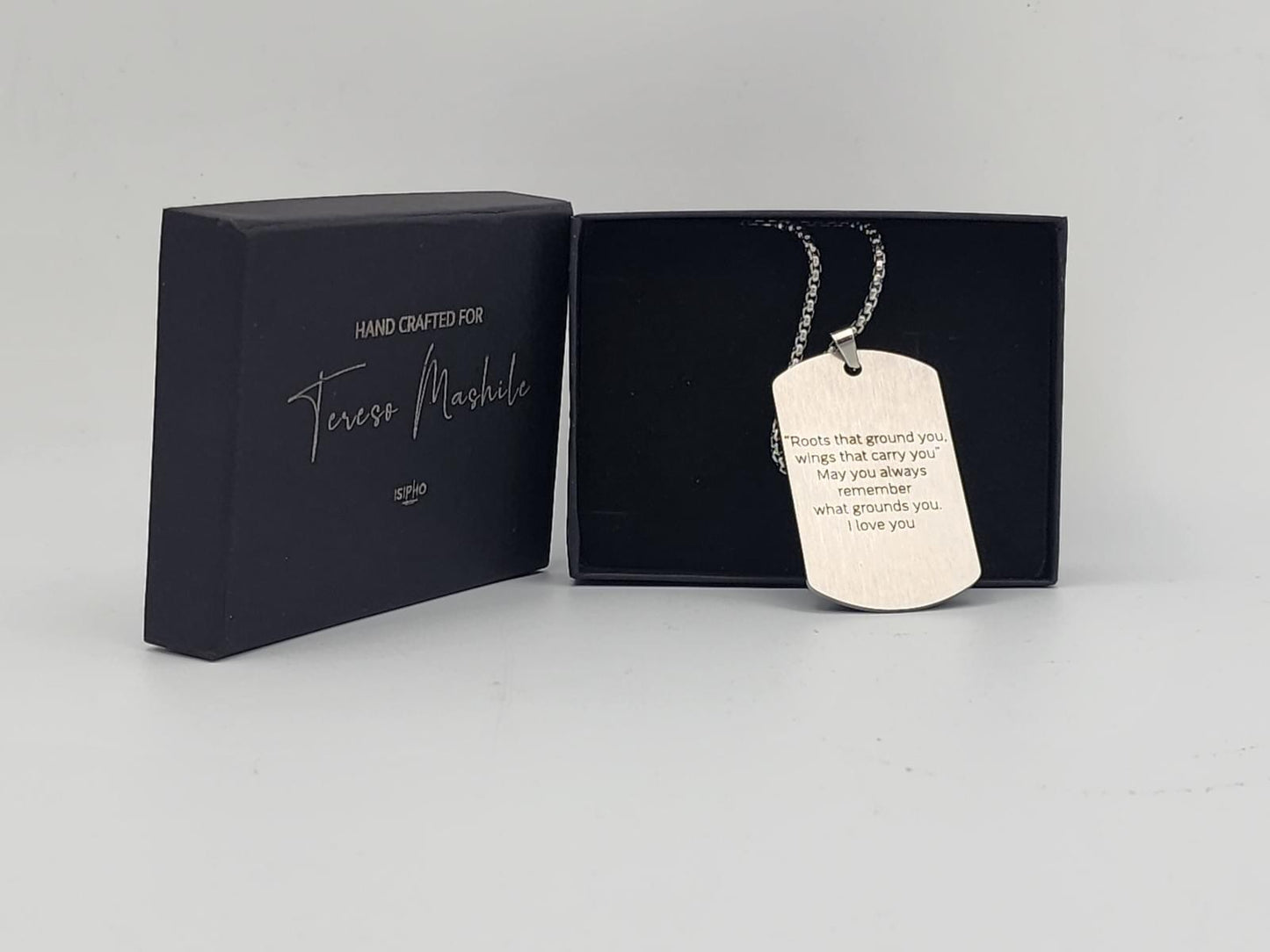 Dog Tag Necklace.