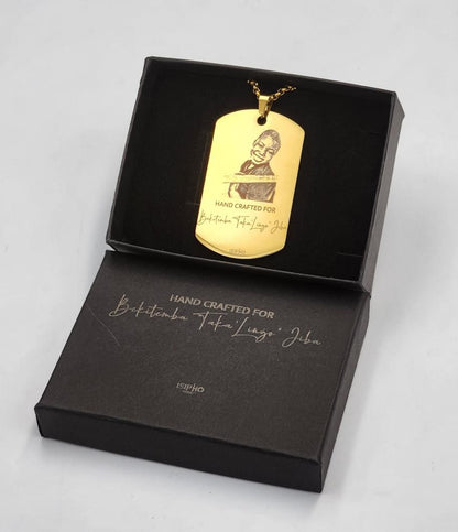 Dog Tag Necklace.