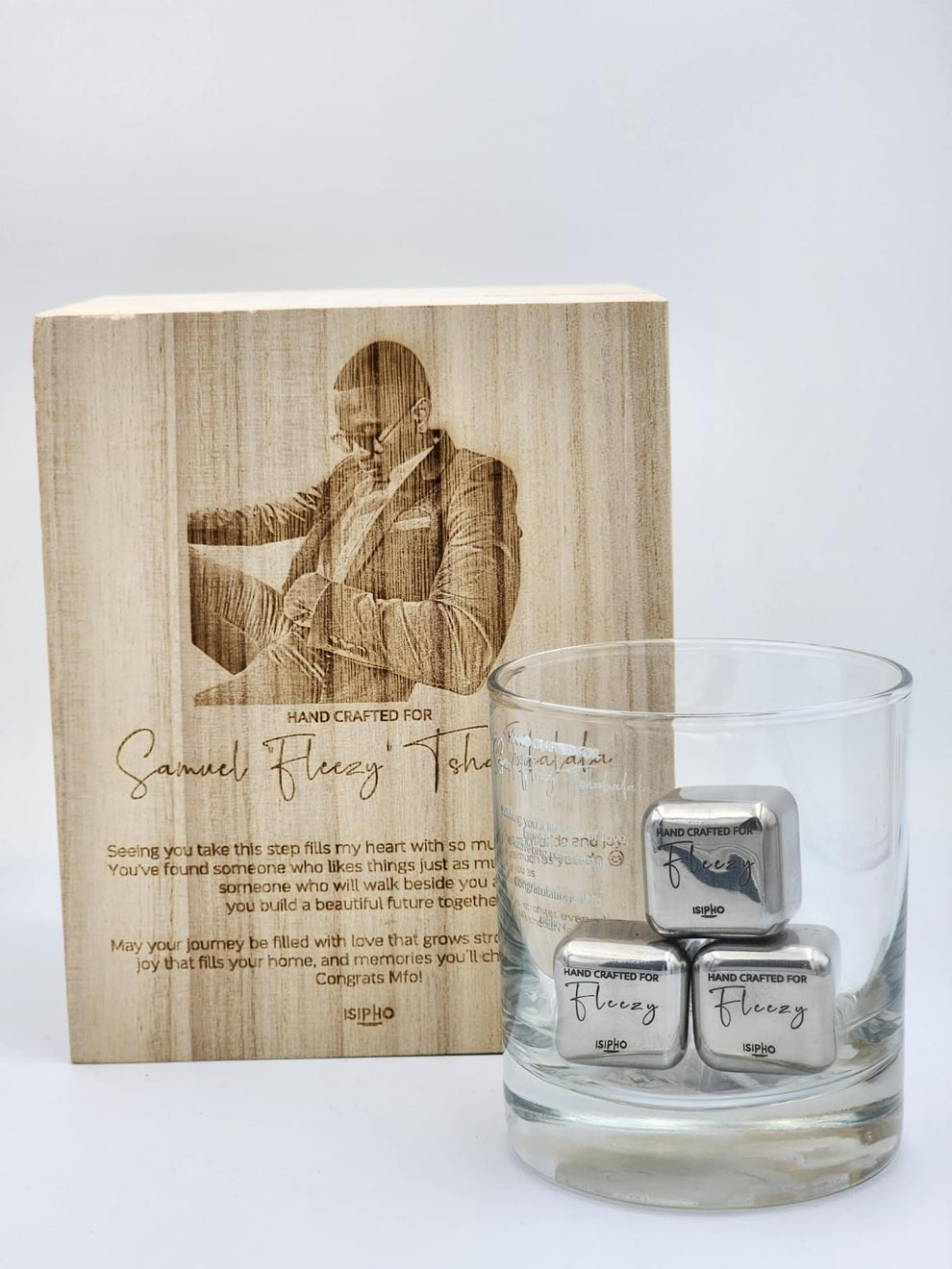 Engraved Whiskey Glass Gift Set – ISIPHO