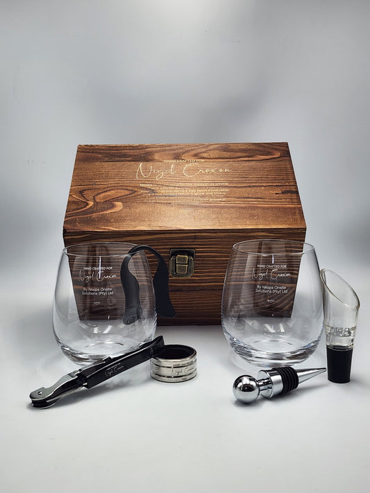 Double Stemless Wine Glass Premium Set