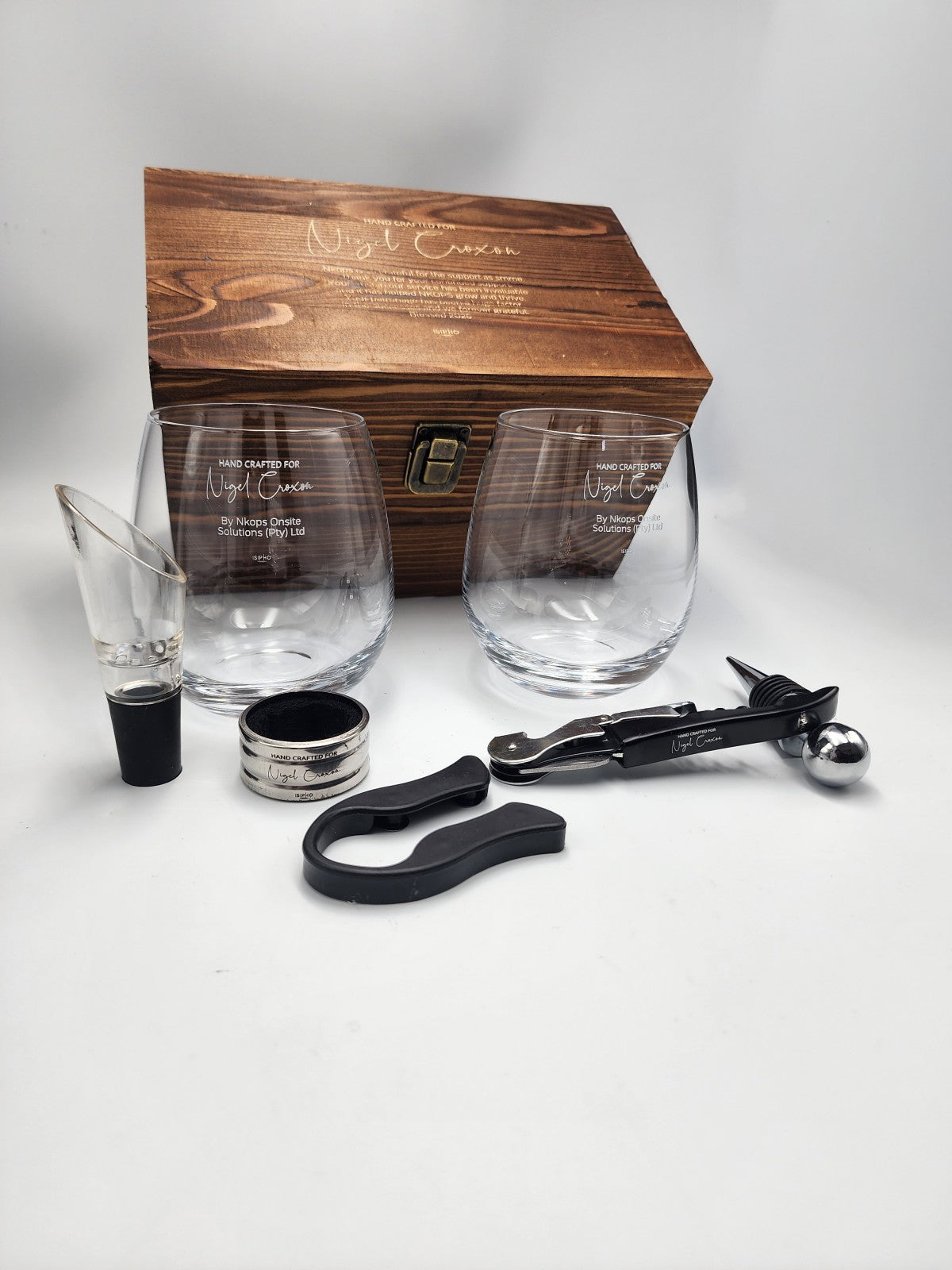 Double Stemless Wine Glass Premium Set