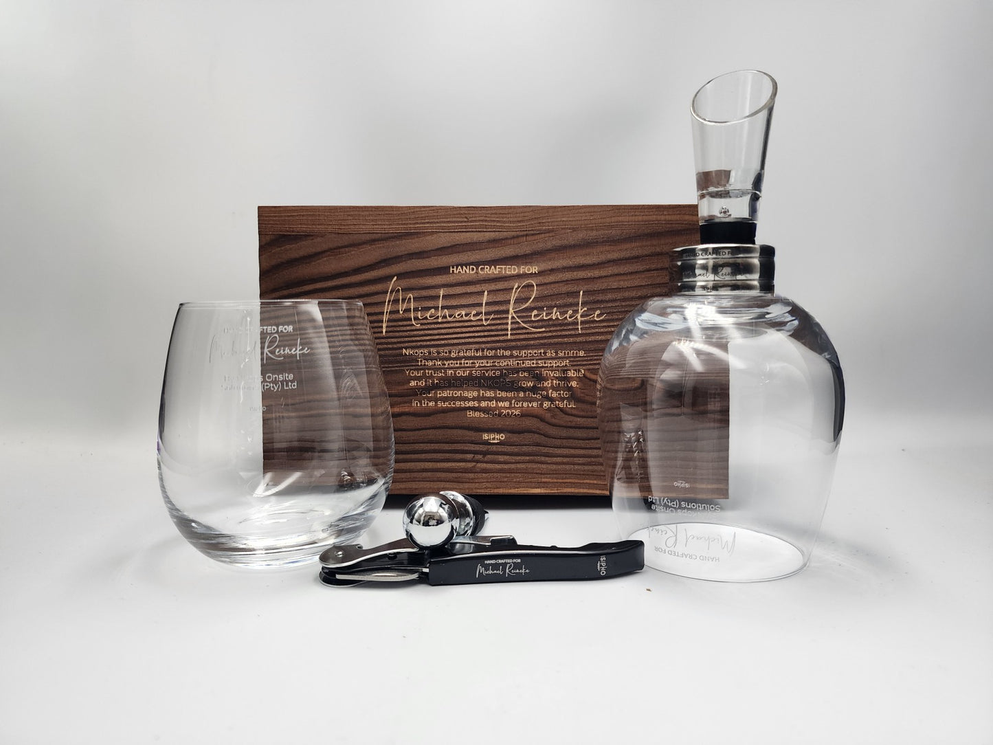 Double Stemless Wine Glass Premium Set